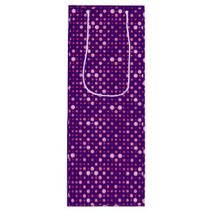 Sacola Para Vinho Bolinhas 01.DPurple rosa BG