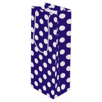 Bolinhas brancas em azul escuro