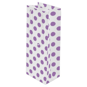 Sacola Para Vinho bolinhas de Lavanda em branco