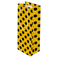 Bolinhas pretas em amarelo
