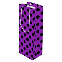 Bolinhas pretas em roxo