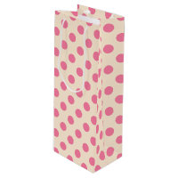 Bolinhas rosa em creme