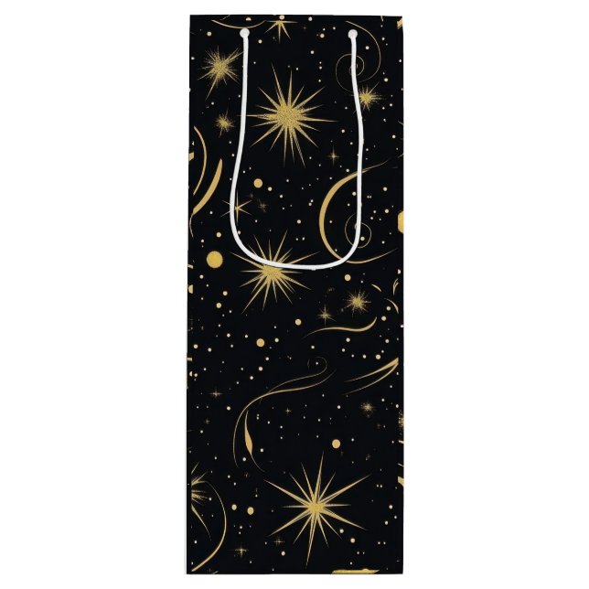 Sacola Para Vinho Bolsa de Presente Celestial (Frente)