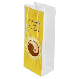 Sacola Para Vinho BOLSA DE PRESENTE DE CASAMENTO. Pomba de harmonia 