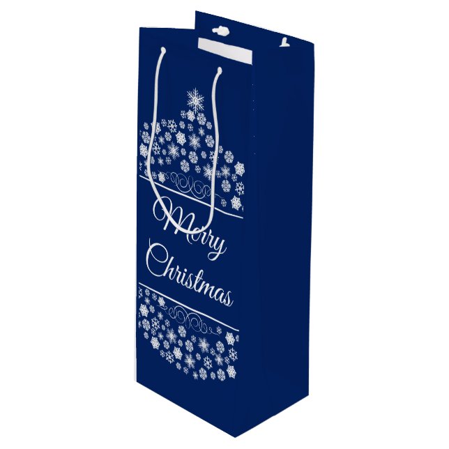 Sacola Para Vinho Bolsa de Presente de Natal (Frente inclinada)