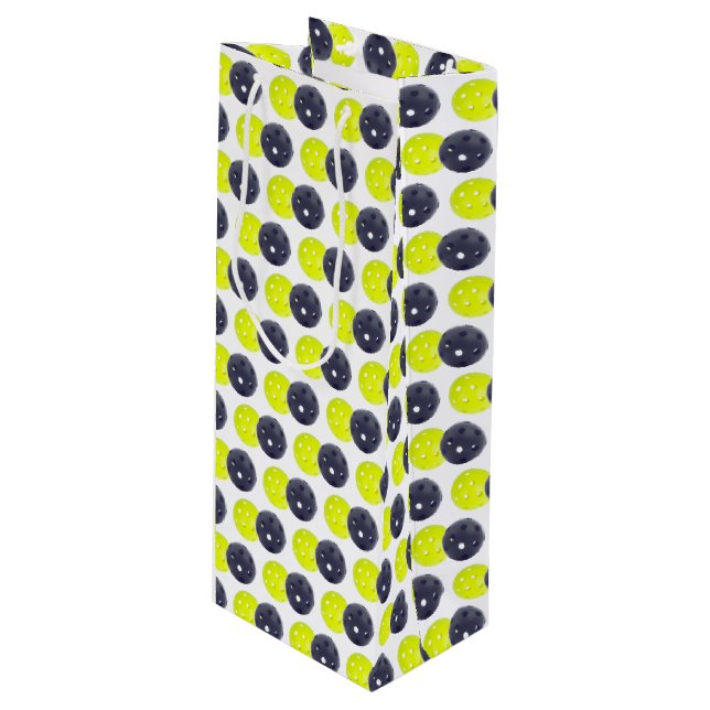 Sacola Para Vinho Bolsa de Presente de Picleball (Frente inclinada)