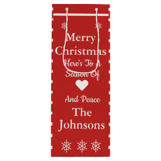 Sacola Para Vinho Bolsa de Presentes de Natal Personalizada