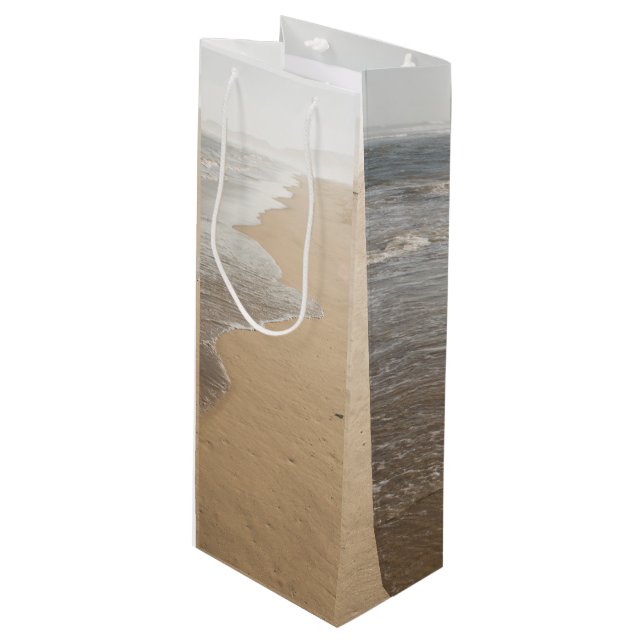 Sacola Para Vinho Bolsa de Presentes de Oceano e Praia (Frente inclinada)