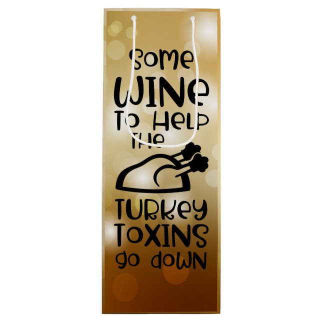 Sacola Para Vinho Bolsa de vinho festivo (Frente)