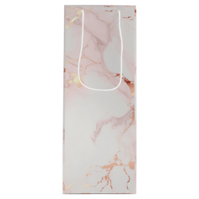 Sacola Para Vinho Bolsas de vinho rosa claro (Frente)