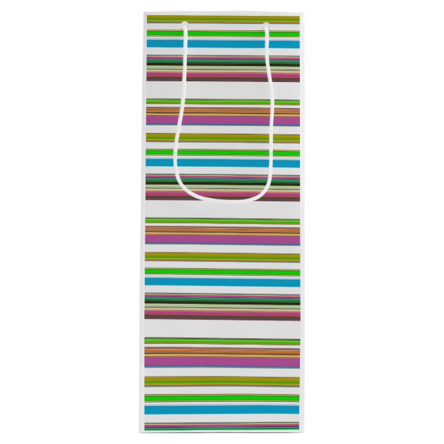 SACOLA PARA VINHO BONITO FAIXAS (Frente)