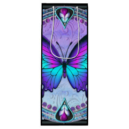 Sacola Para Vinho Borboleta de sublimação com fundo