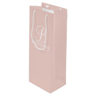 Sacola Para Vinho Bridesmaid Personalizada Elegante