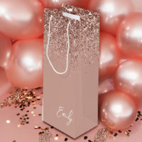 Brilho Cor-de-Rosa Dourado Feminino Monograma