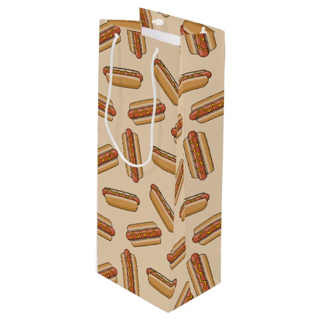 Sacola Para Vinho Cachorro quente (Frente inclinada)