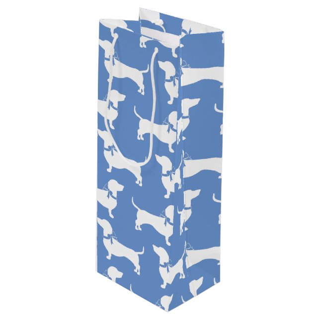 Sacola Para Vinho Cachshund Wiener Dog Puppy (Frente inclinada)