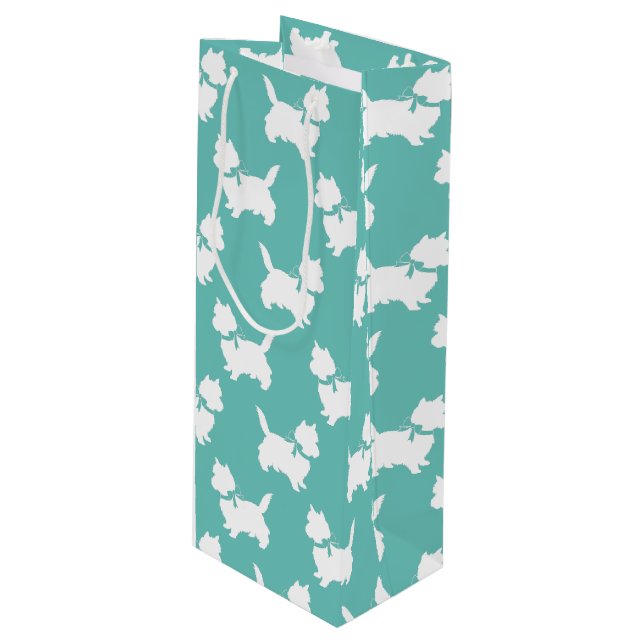 Sacola Para Vinho Cairn Terrier Dog Puppy (Frente inclinada)