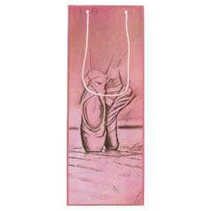 Sacola Para Vinho Calçados cor-de-rosa Ballerina
