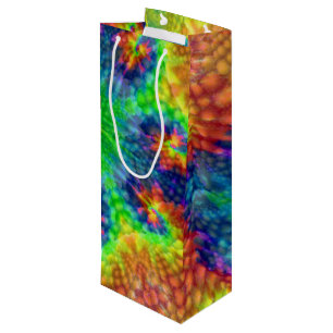 Sacola Para Vinho Caleidoscópio do Fractal do vintage do céu da