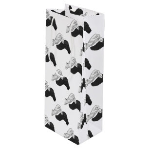 Sacola Para Vinho Camelo da silhueta da mão