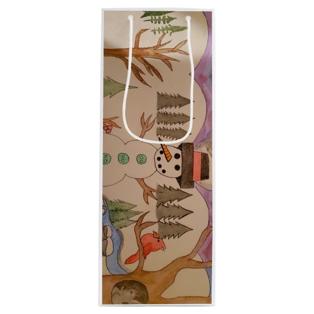 Sacola Para Vinho Caminhando Em Uma Bolsa De Vinho Na Maravilha De I (Frente)