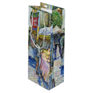 Sacola Para Vinho Canto de Fazenda de Porco Voador e Vinho um Pouco.