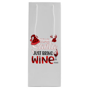 Sacola Para Vinho Caros Papais noeis, Tragam Blocos De Vinho