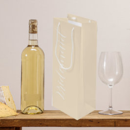 Sacola Para Vinho Casamento de Bridesmaid de Script Estilizado por C