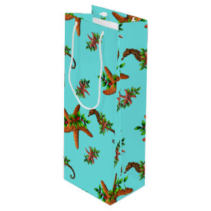 Sacola Para Vinho Cavalos do Mar de Starfish de Natal