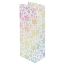 Sacola Para Vinho Chá de fraldas da Estrela Arco-Íris Pastel
