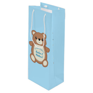 Sacola Para Vinho Chá de fraldas do Urso de Teddy