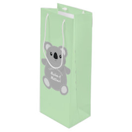 Sacola Para Vinho Chá de fraldas Koala Bear