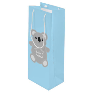 Sacola Para Vinho Chá de fraldas Koala Bear