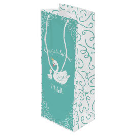 Sacola Para Vinho Chá de fraldas Swan Vintage