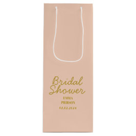 Sacola Para Vinho Chá de panela de presente Pastel Peachy Favor