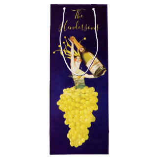 Sacola Para Vinho Champagne Grapes Wine Gift Bag