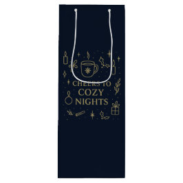 Sacola Para Vinho Cheers to Cozy Nights Gift Bag