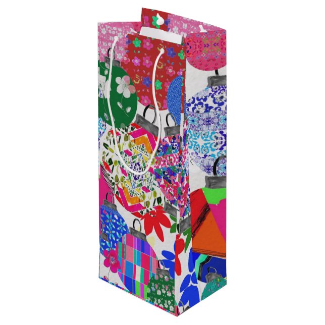 Sacola Para Vinho Christmas ball wine bag (Verso inclinado)