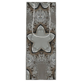 Sacola Para Vinho Cinza de Prata Antiquada - Saco de Vinho Chic nas 