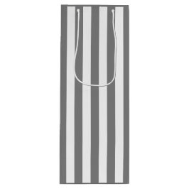 Sacola Para Vinho Cinzas médias e Stripe branca
