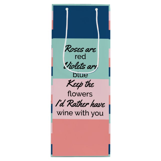 Sacola Para Vinho Citação Encantada (Frente)