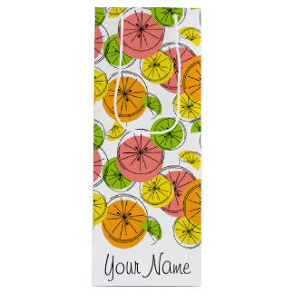 Sacola Para Vinho Citrus Name: vinho de saco-presente