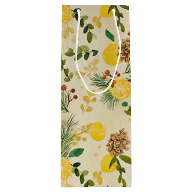 Sacola Para Vinho citrus slice (Frente)