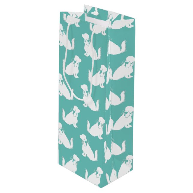 Sacola Para Vinho Cocker Spaniel Dog Puppy (Frente inclinada)