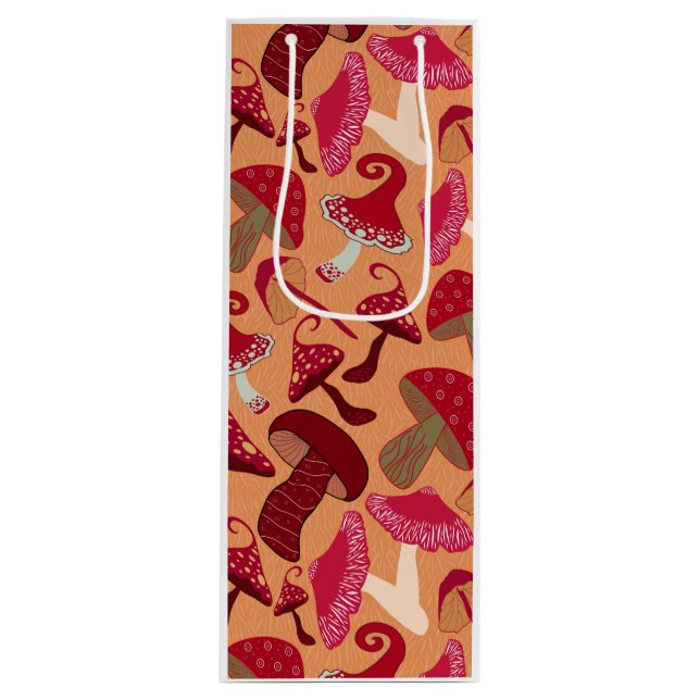 Sacola Para Vinho Cogumelos Cujos (Frente)