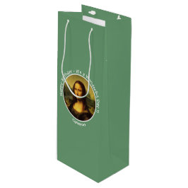 Sacola Para Vinho Coleção do Partido Leonardo da Vinci Mona Lisa