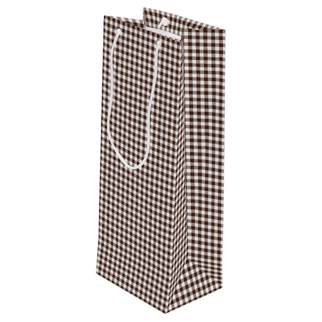 Sacola Para Vinho Coll.-GINGHAM 05-WINE BAG (Verso inclinado)