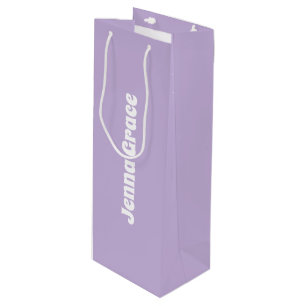 Sacola Para Vinho Cor da Tendência - Saco de Presente de Vinho Viole