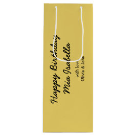 Sacola Para Vinho Cor da Tendência - Saco de Presente Personalizável