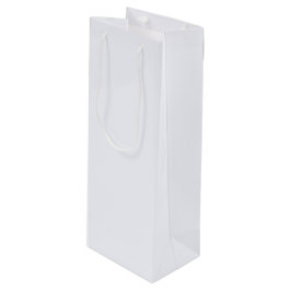 Sacola Para Vinho Cor Sólida Branco Fantasma